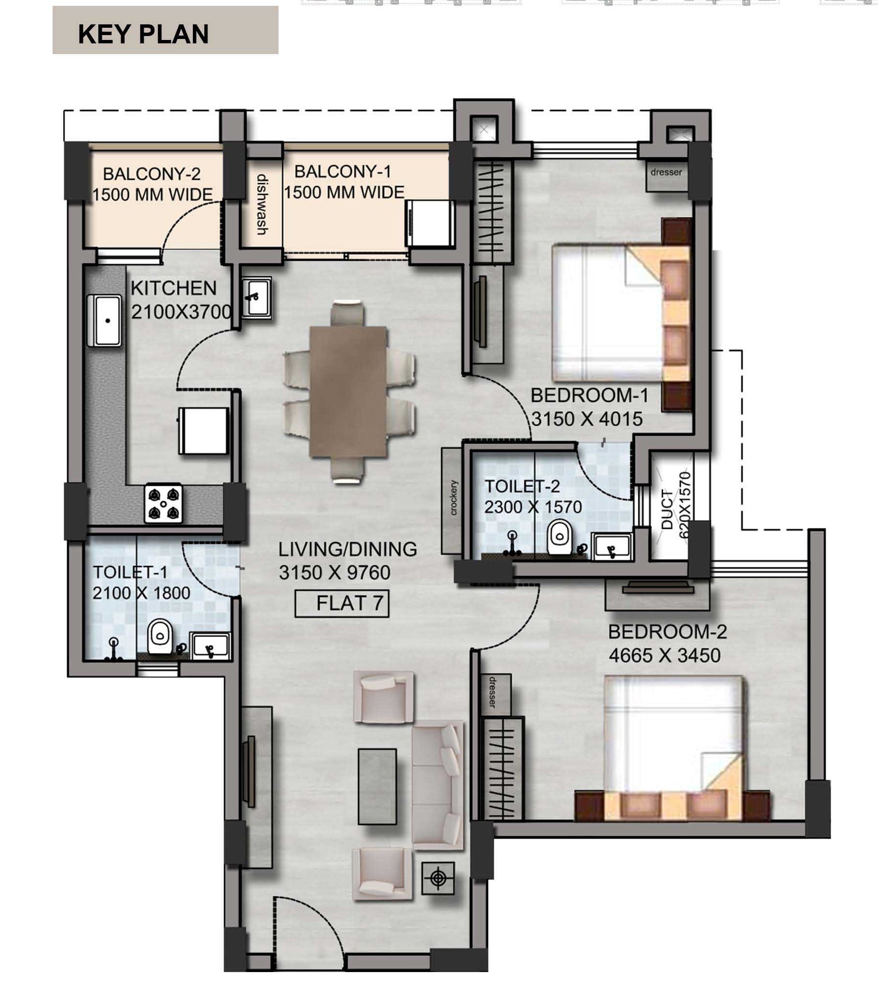 2 BHK Flats Under Construction at Sundarapada, Bhubaneswar